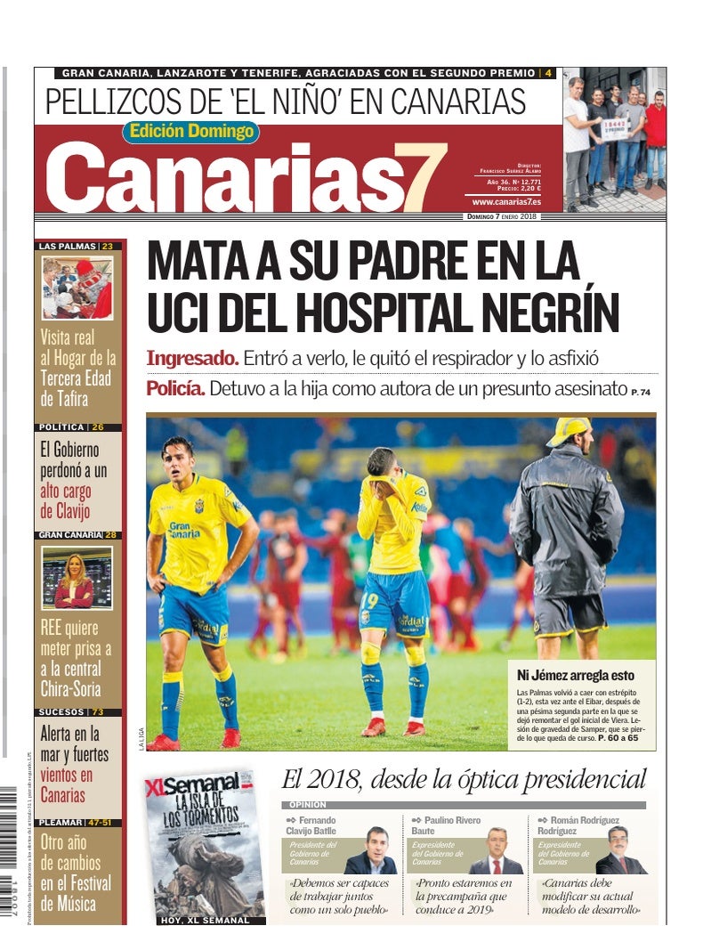 Portada Canarias7 07-01-2018