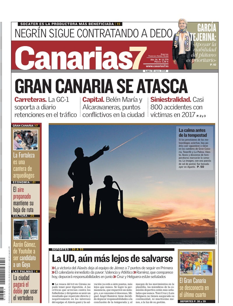 Portada Canarias7 15-01-2018