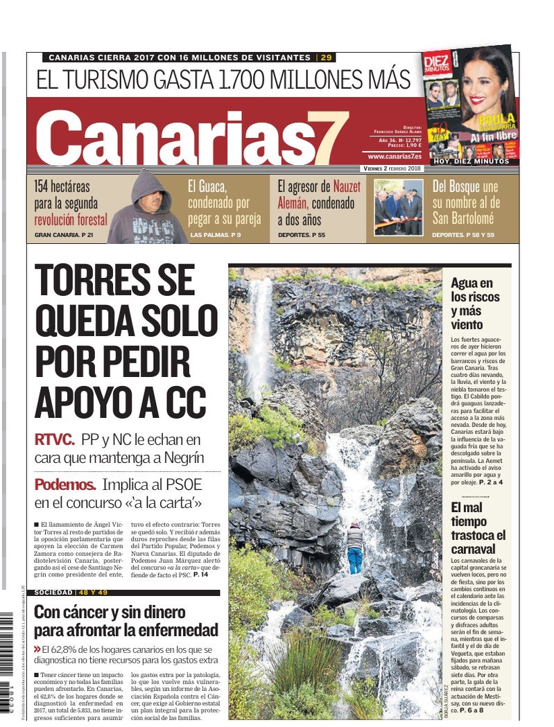 Portada Canarias7 02-02-2018