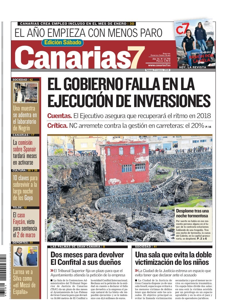Portada Canarias7 03-02-2018