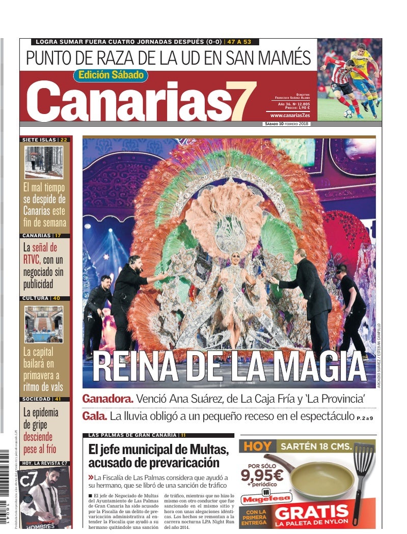 Portada Canarias7 10-02-2018