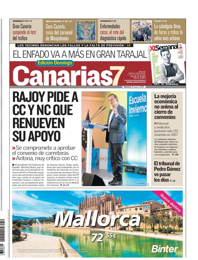 Portada Canarias7 04-03-2018