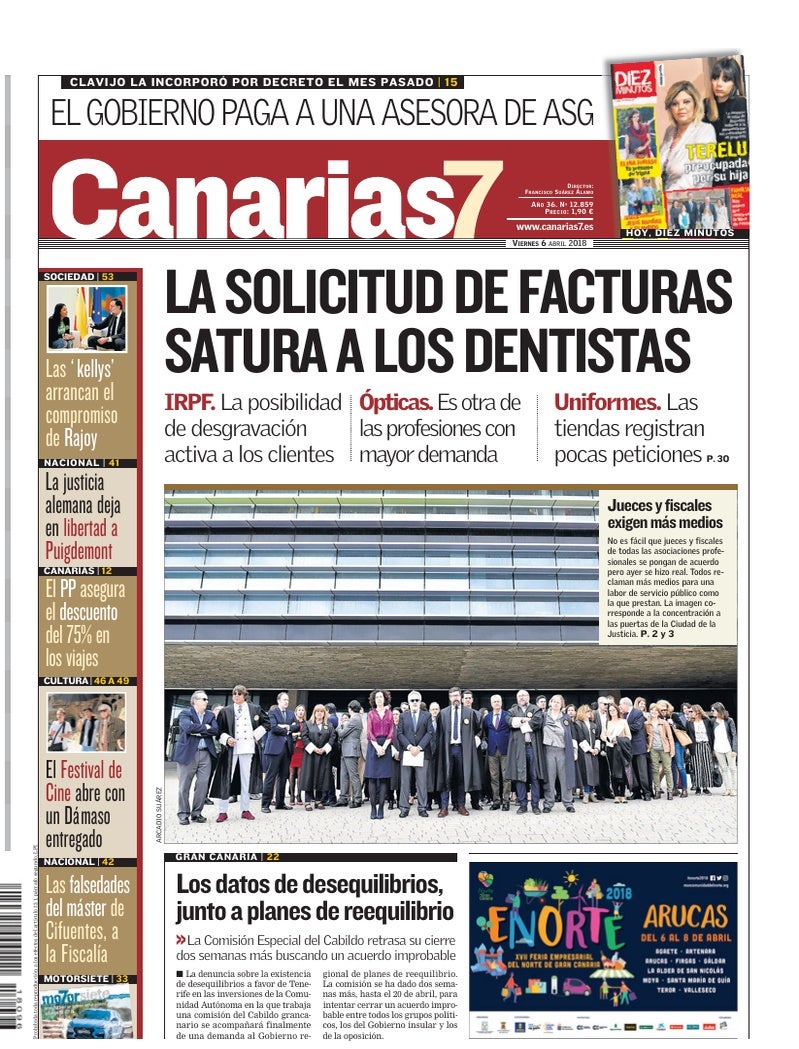 Portada Canarias7 06-04-2018