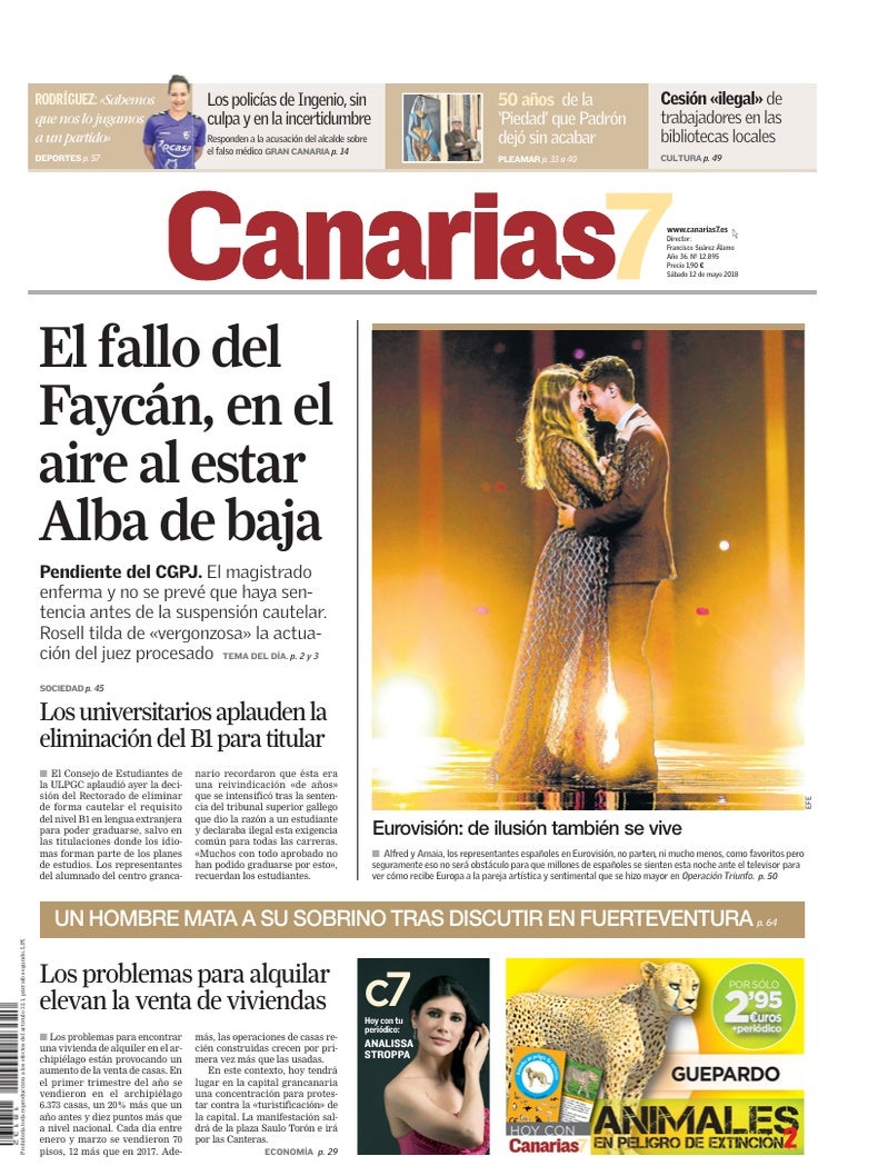 Portada Canarias7 12-05-2018