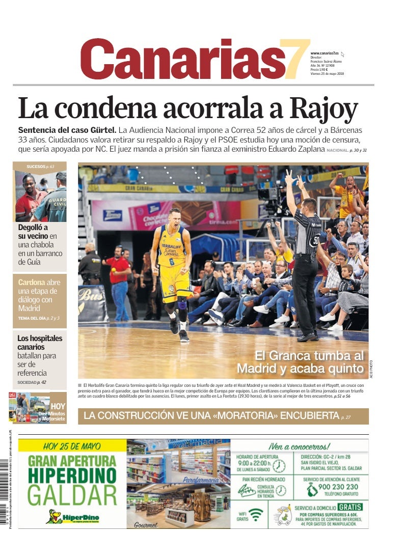Portada Canarias7 25-05-2018