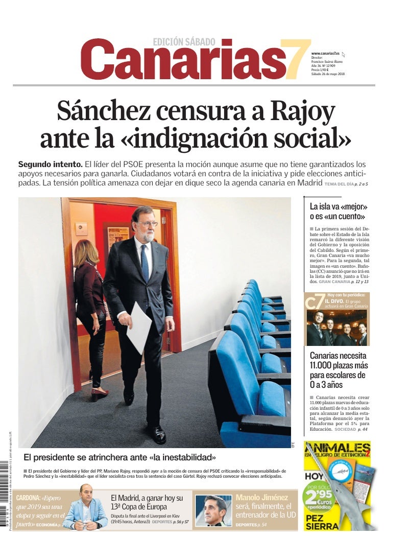 Portada Canarias7 26-05-2018