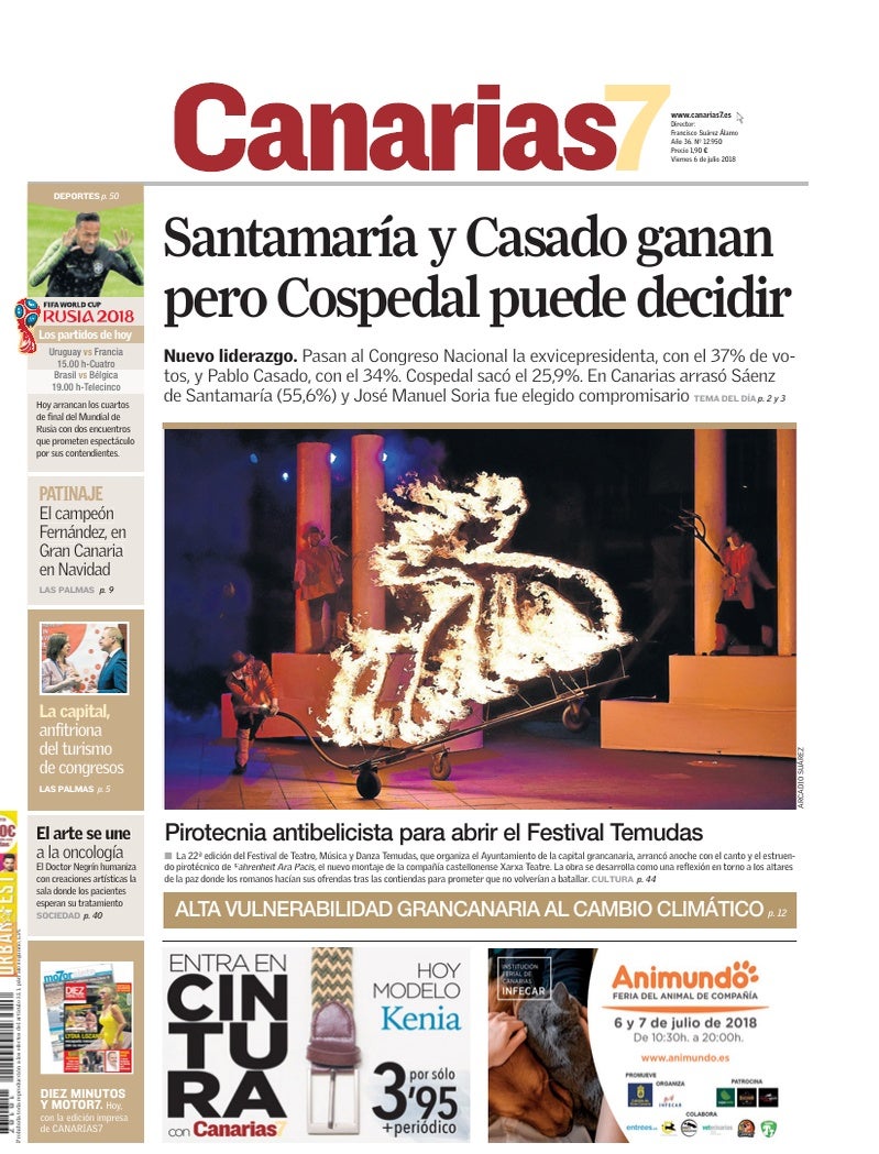 Portada Canarias7 06-07-2018