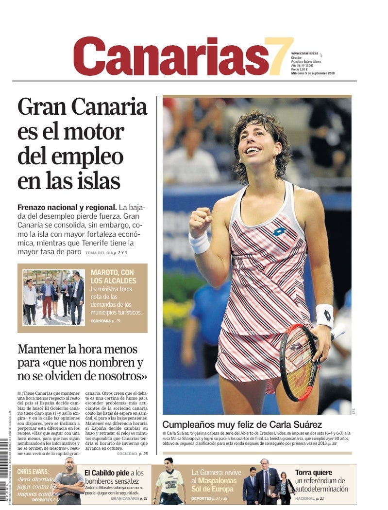 Portada Canarias7 05-09-2018