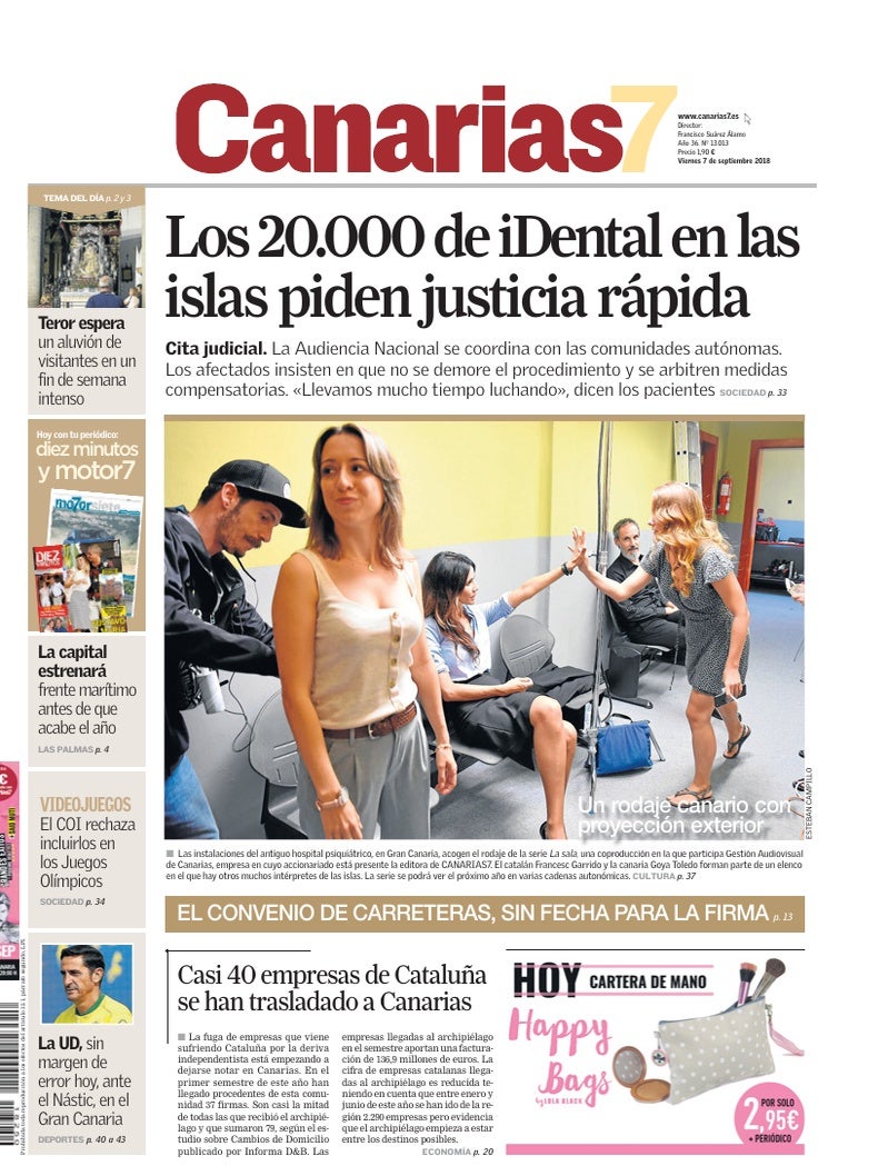 Portada Canarias7 07-09-2018