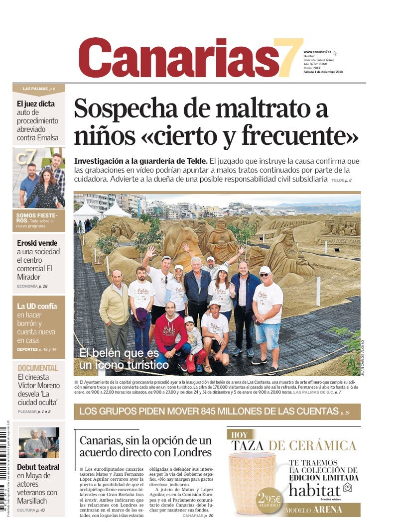 Portada Canarias7 01-12-2018