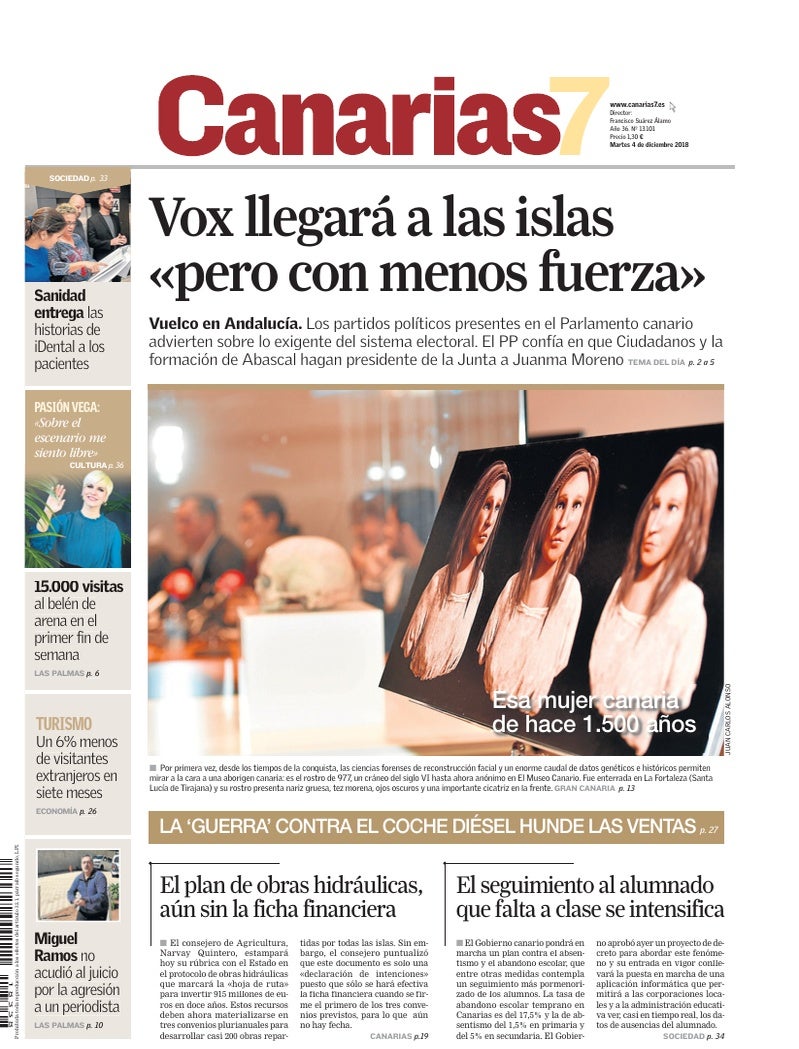 Portada Canarias7 04-12-2018