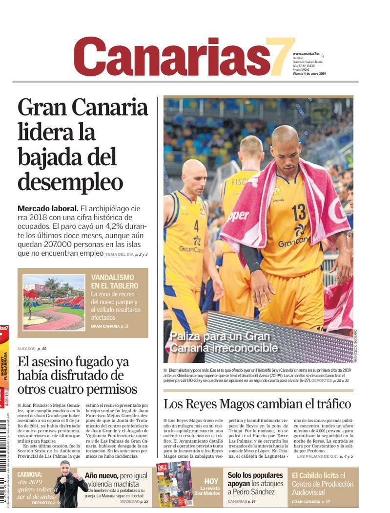 Portada Canarias7 04-01-2019