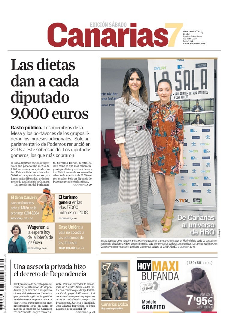 Portada Canarias7 02-02-2019