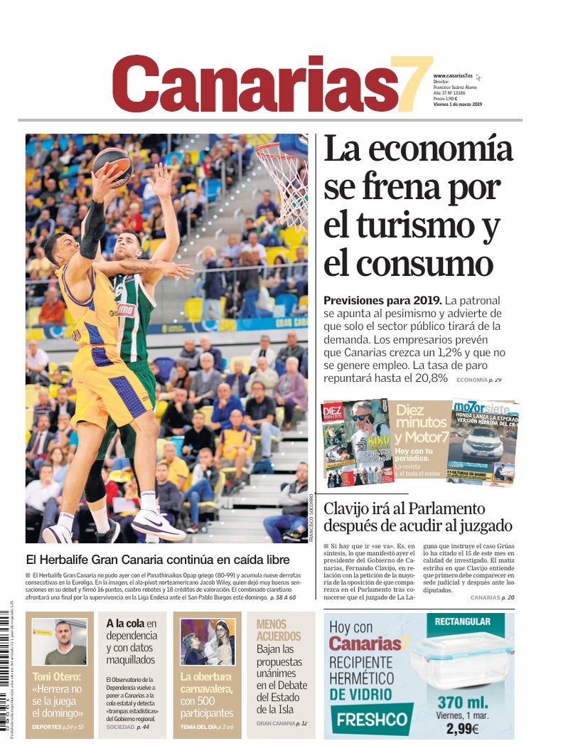 Portada Canarias7 01-03-2019