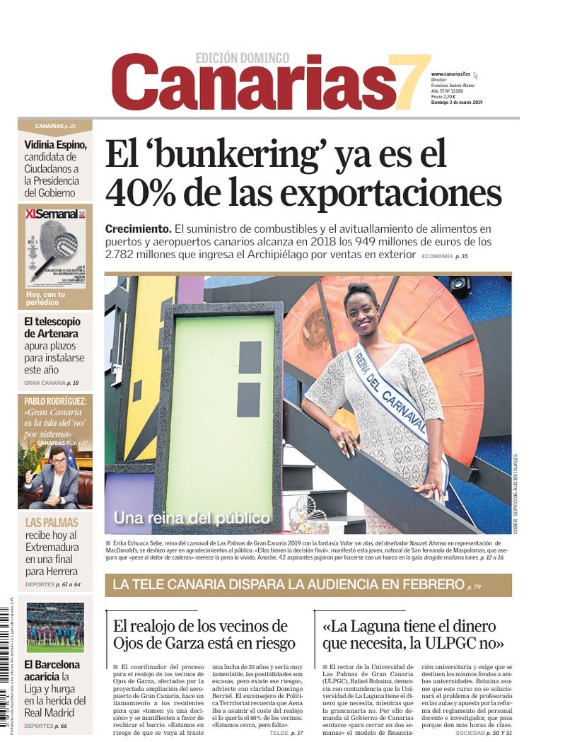 Portada Canarias7 03-03-2019