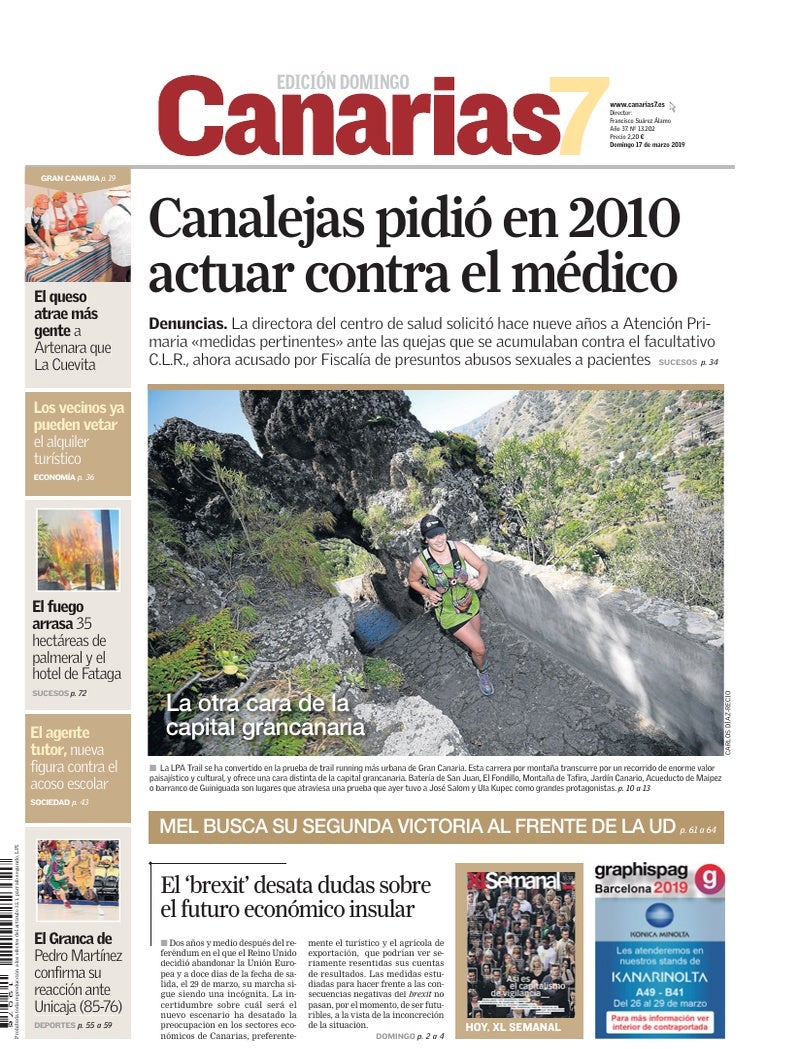 Portada Canarias7 17-03-2019