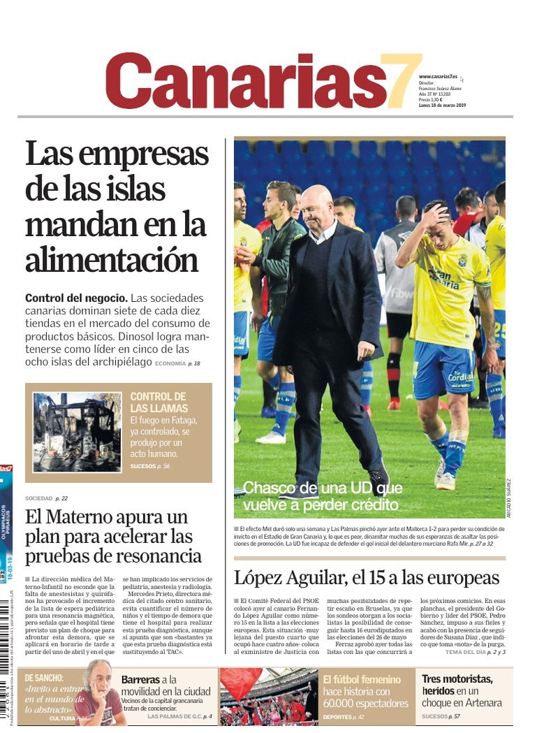 Portada Canarias7 18-03-2019