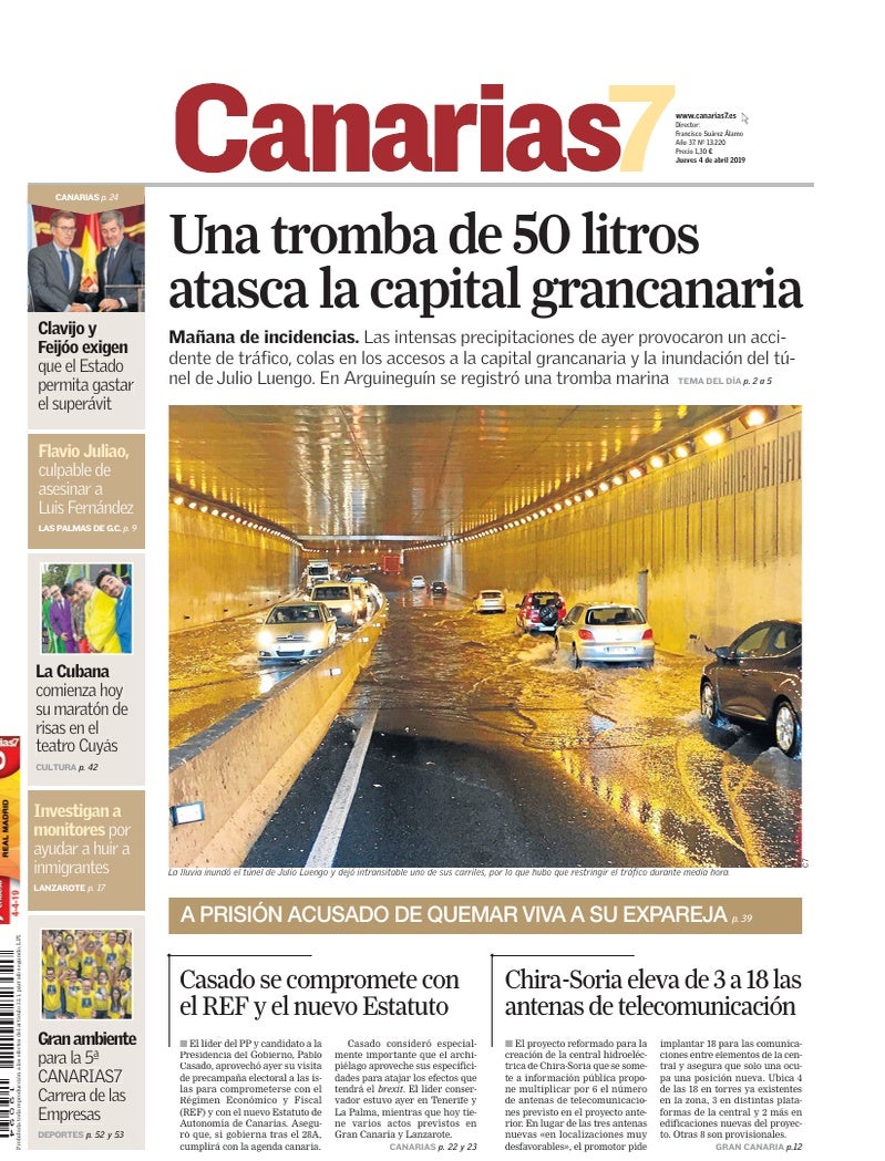 Portada Canarias7 04-04-2019