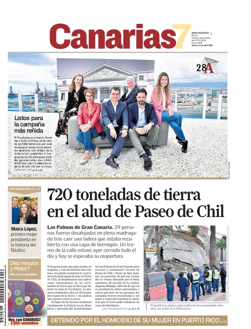 Portada Canarias7 12-04-2019