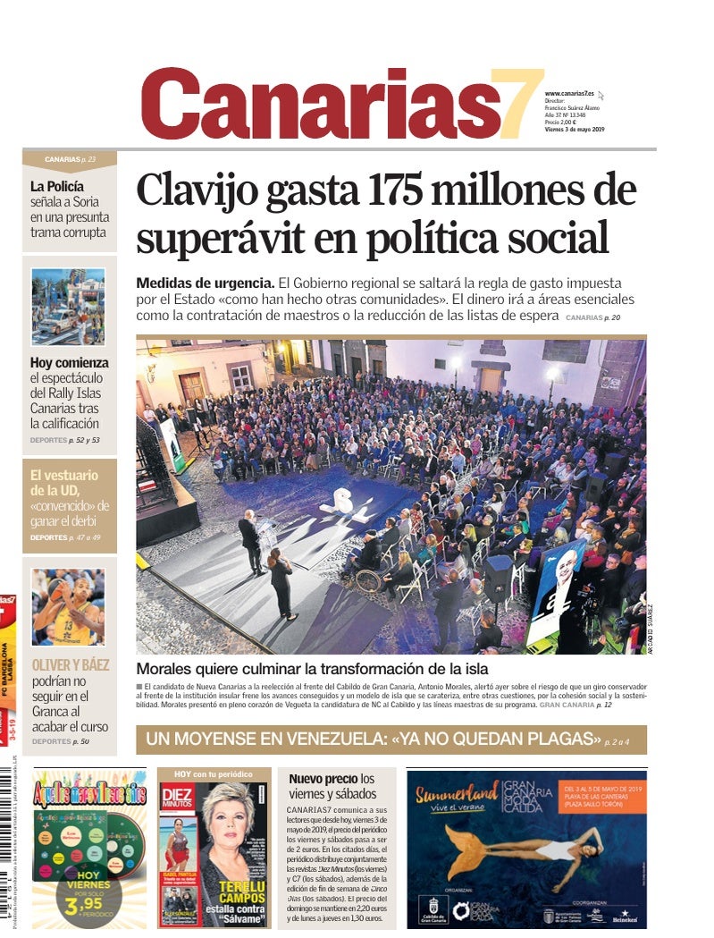 Portada Canarias7 03-05-2019