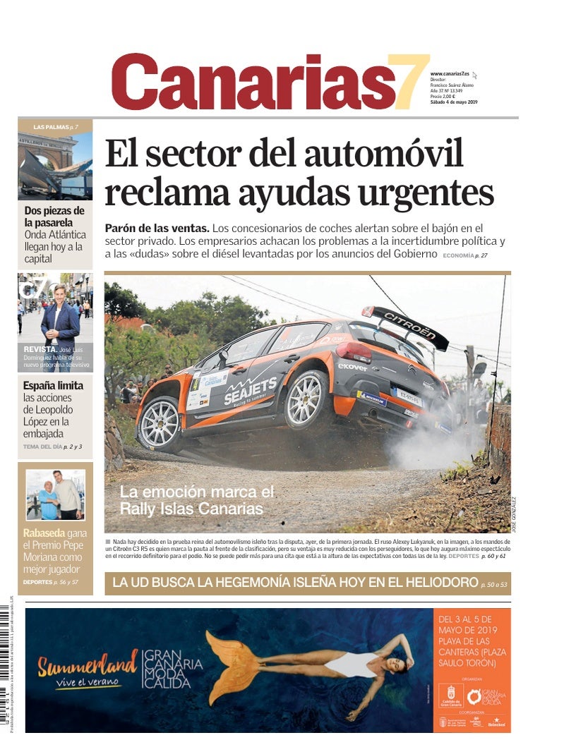 Portada Canarias7 04-05-2019
