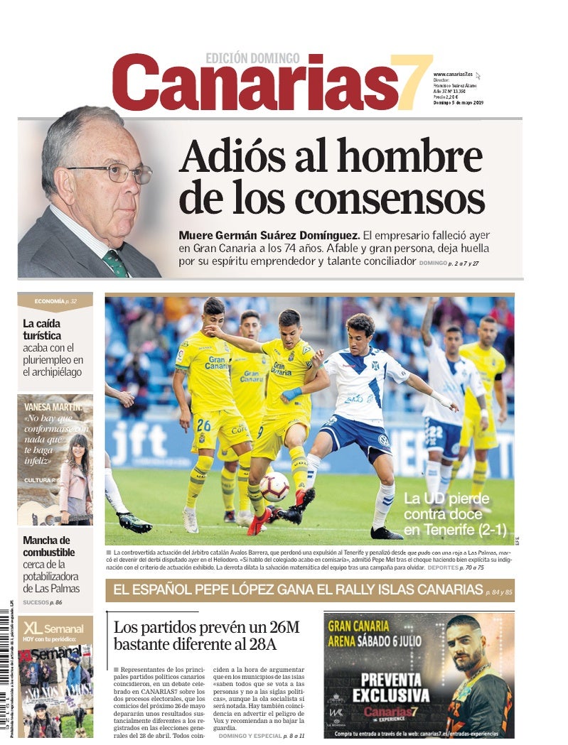 Portada Canarias7 05-05-2019
