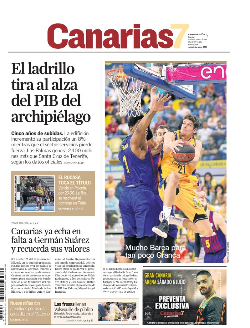 Portada Canarias7 06-05-2019