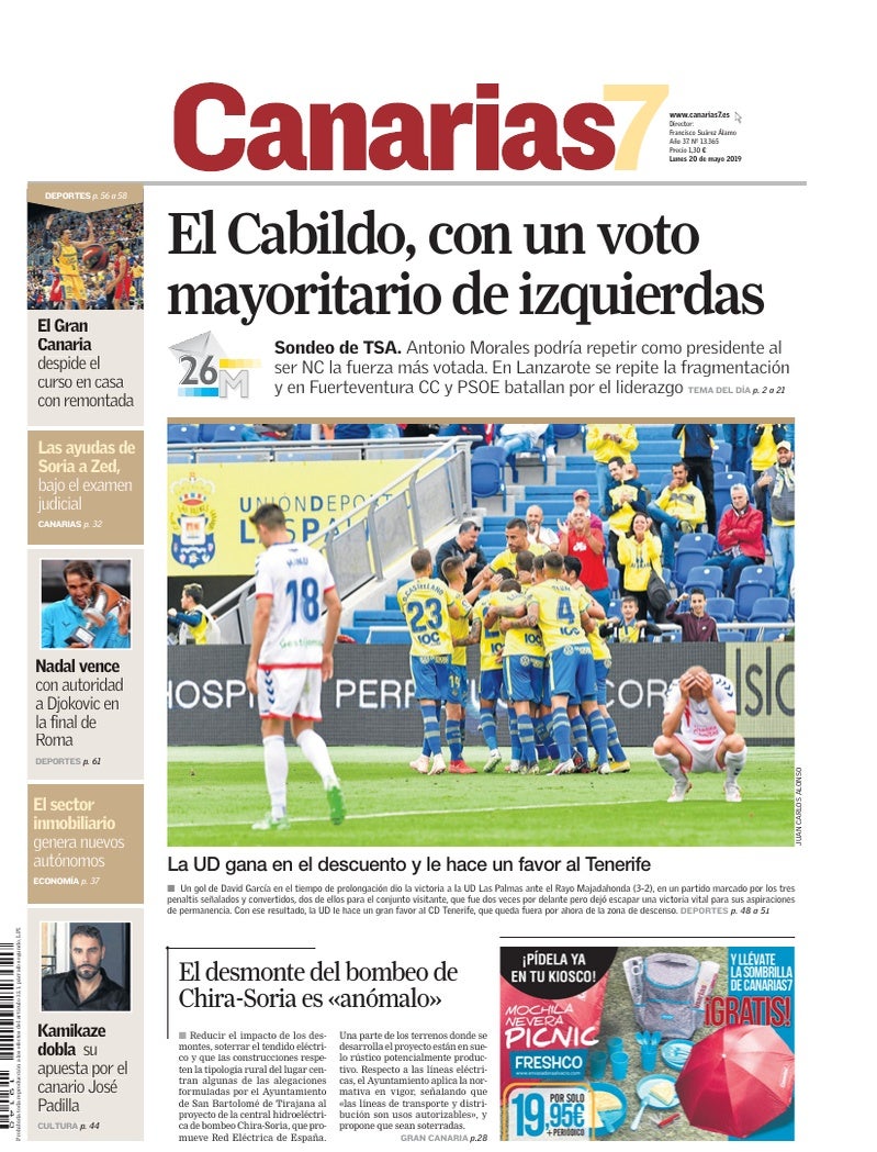 Portada Canarias7 20-05-2019