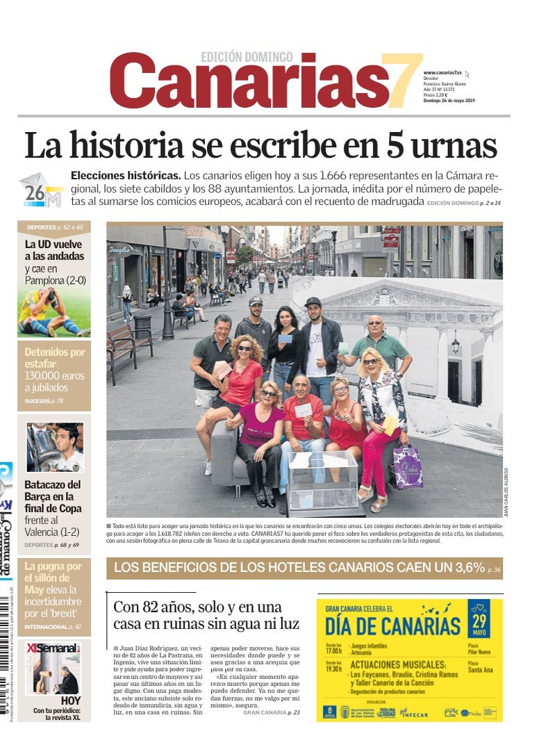 Portada Canarias7 26-05-2019