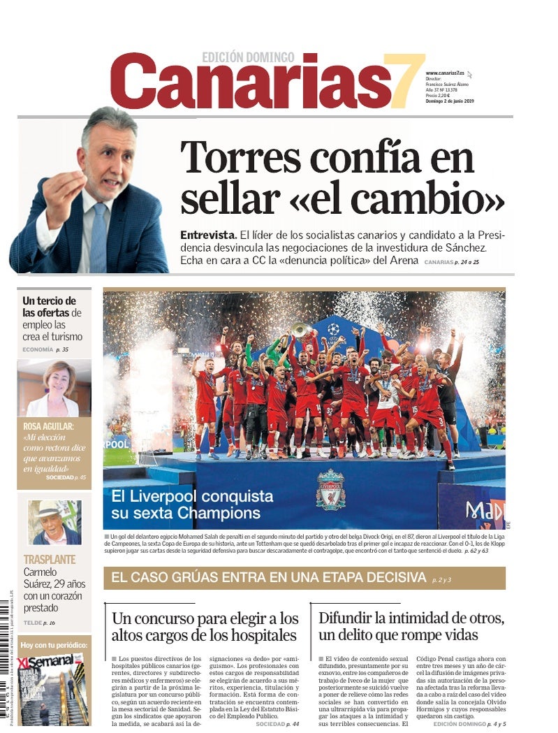Portada Canarias7 02-06-2019