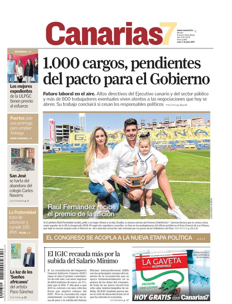 Portada Canarias7 03-06-2019