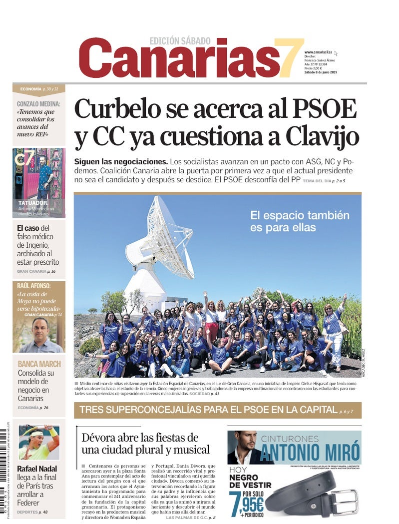 Portada Canarias7 08-06-2019