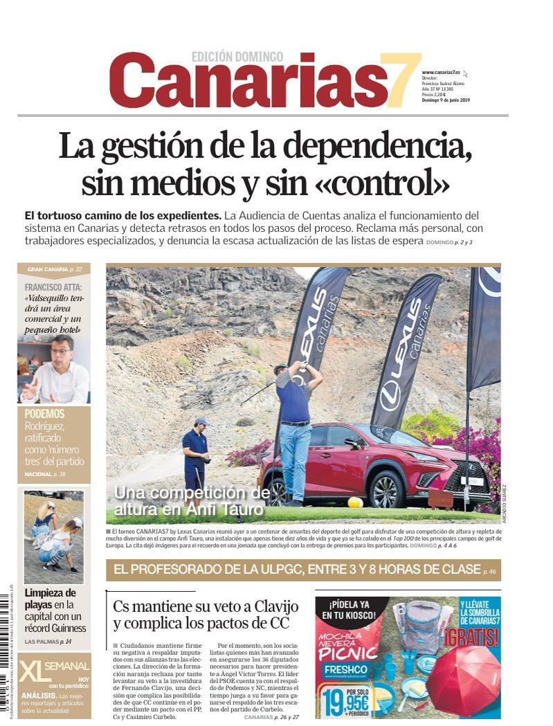 Portada Canarias7 09-06-2019