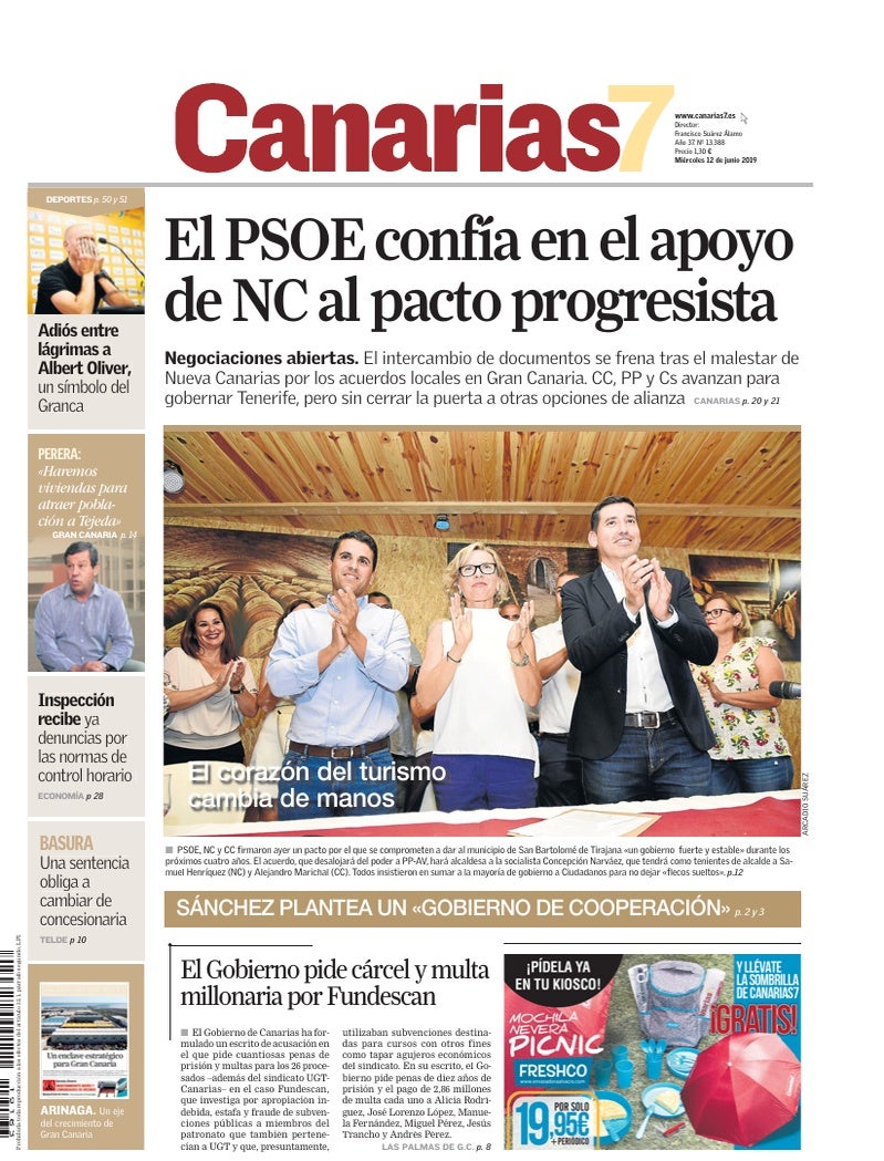 Portada Canarias7 12-06-2019