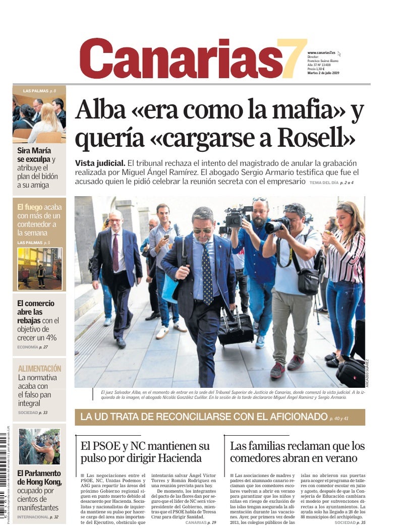 Portada Canarias7 02-07-2019