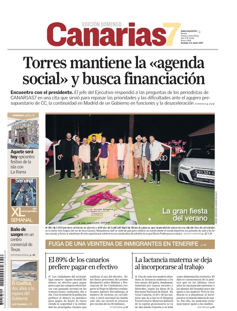 Portada Canarias7 04-08-2019