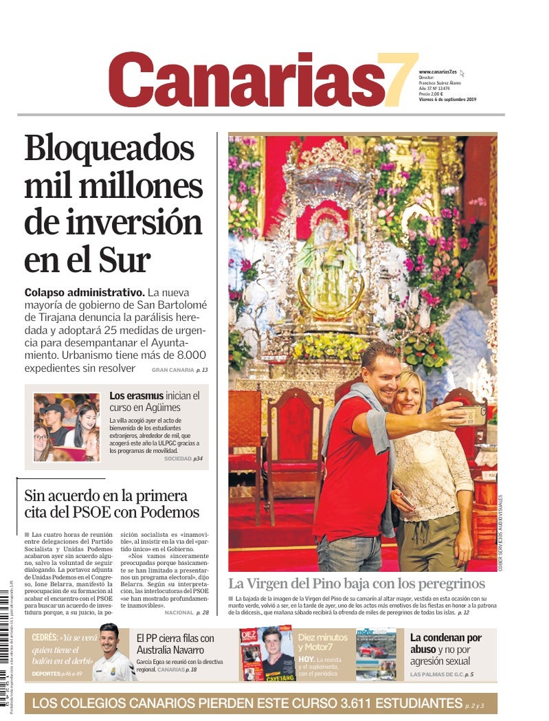 Portada Canarias7 06-09-2019