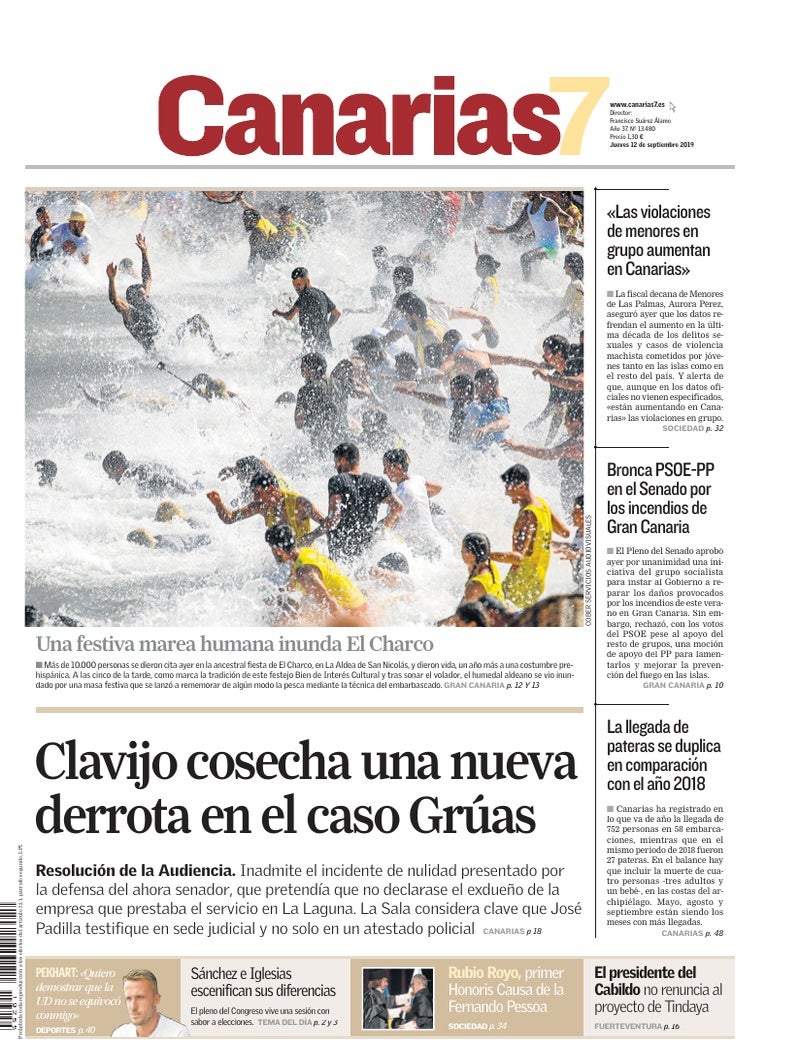 Portada Canarias7 12-09-2019