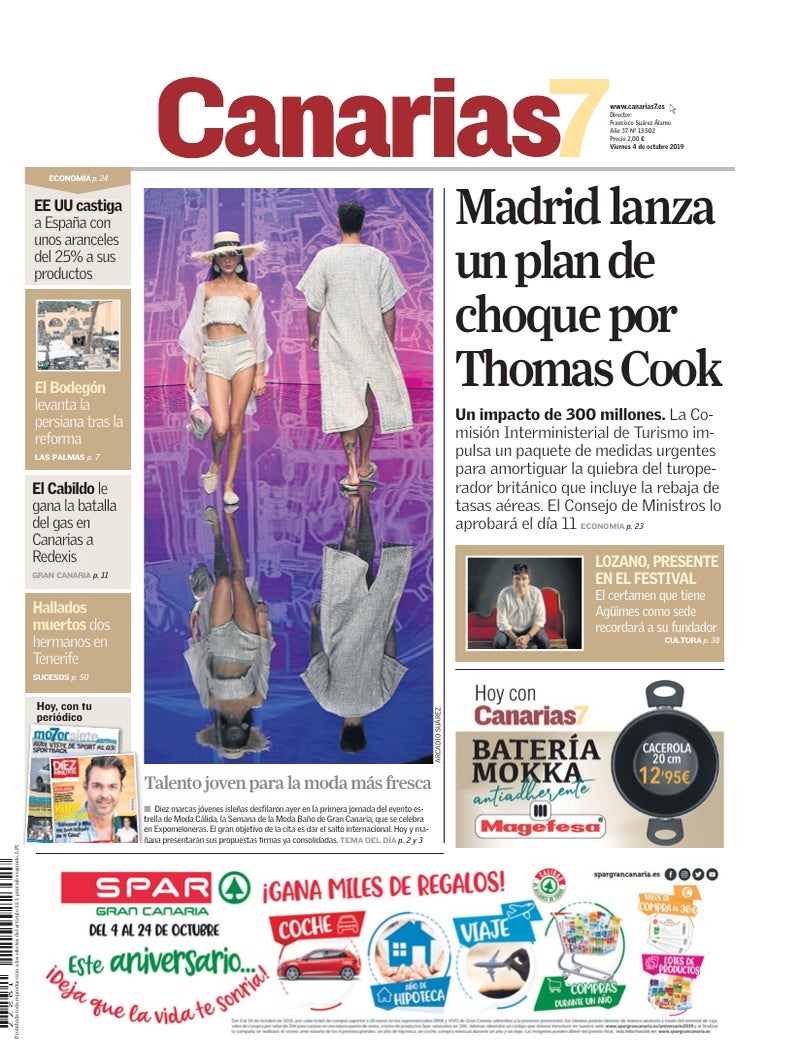 Portada Canarias7 04-10-2019
