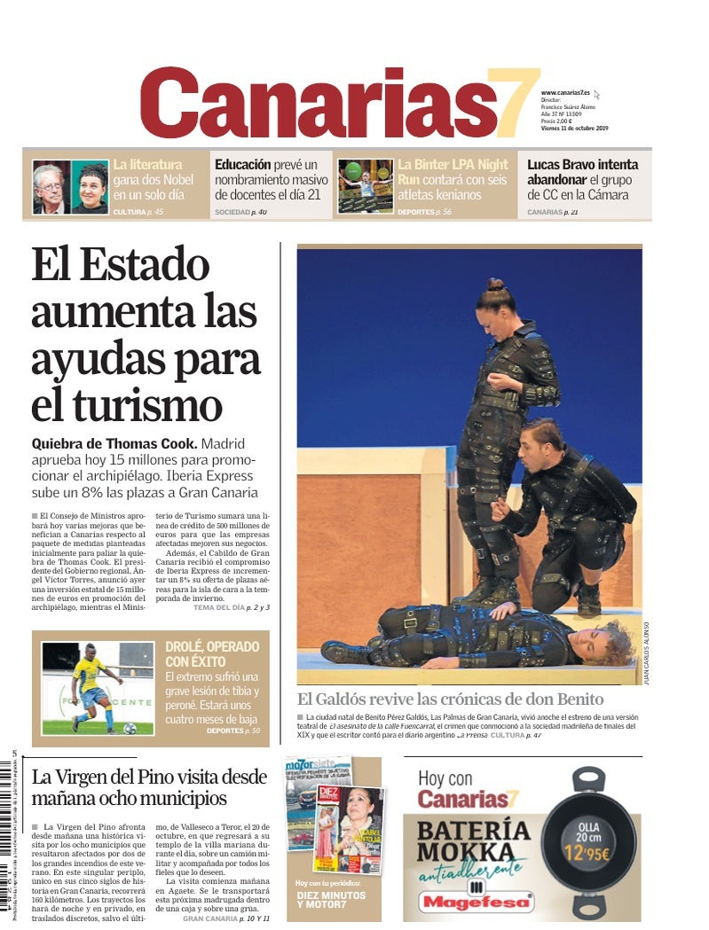 Portada Canarias7 11-10-2019