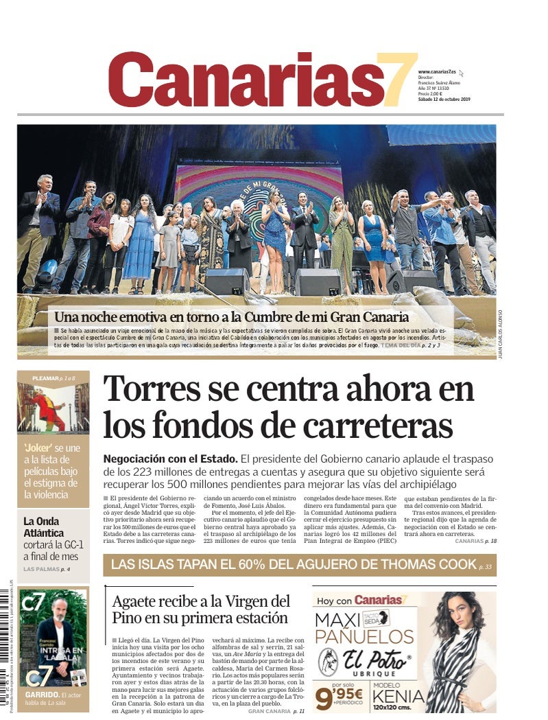Portada Canarias7 12-10-2019