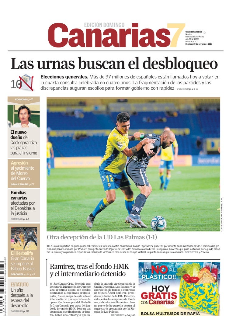 Portada Canarias7 10-11-2019