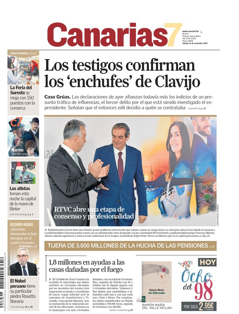 Portada Canarias7 16-11-2019