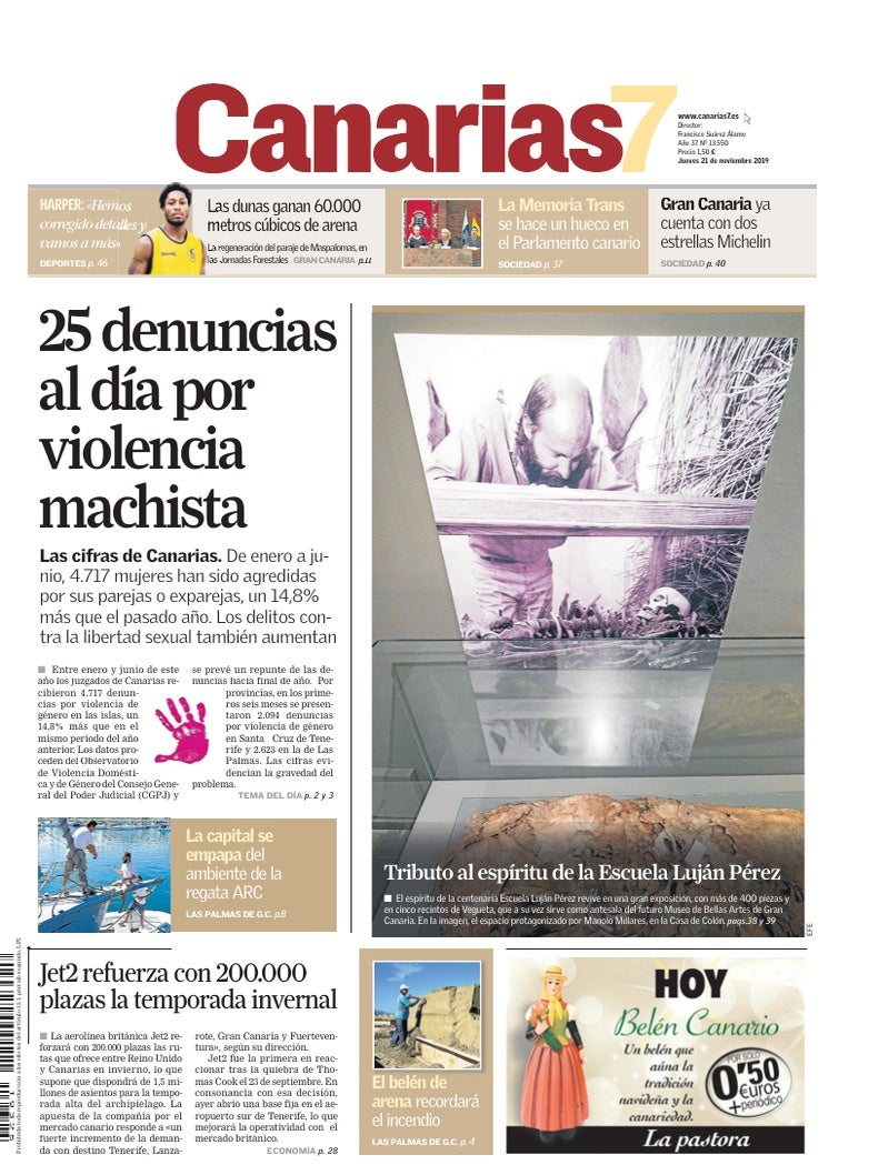 Portada Canarias7 21-11-2019
