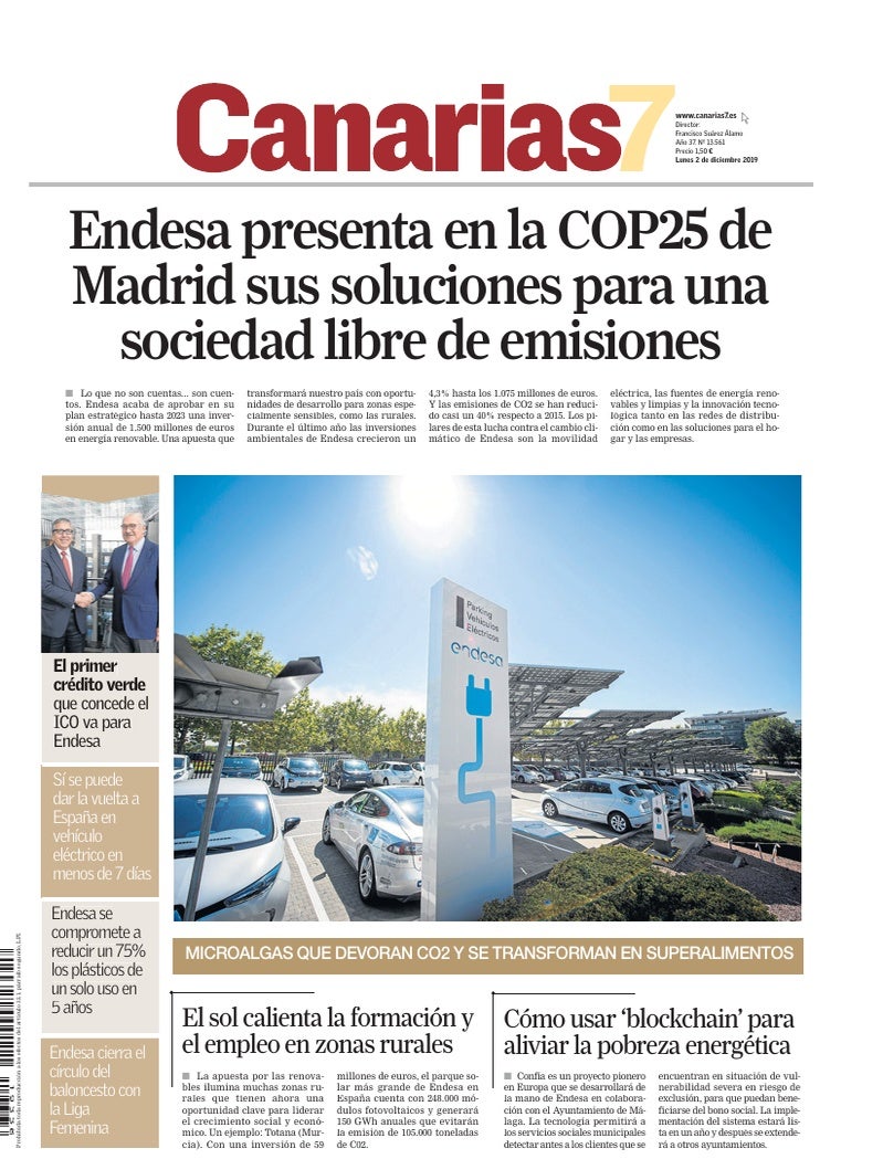 Portada Canarias7 02-12-2019