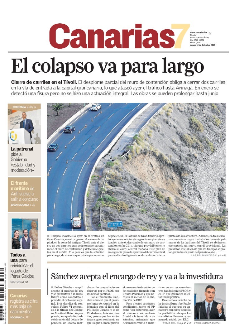 Portada Canarias7 12-12-2019
