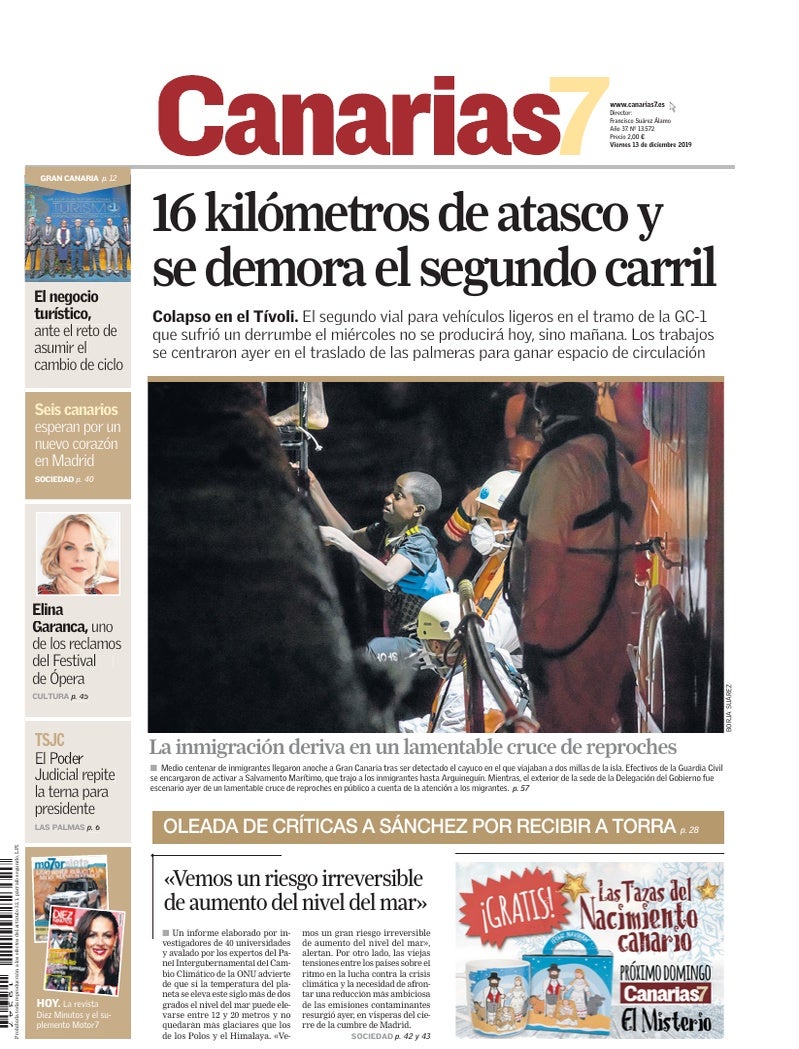 Portada Canarias7 13-12-2019