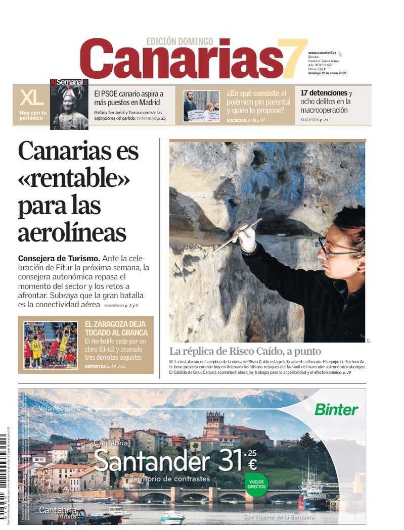 Portada Canarias7 19-01-2020