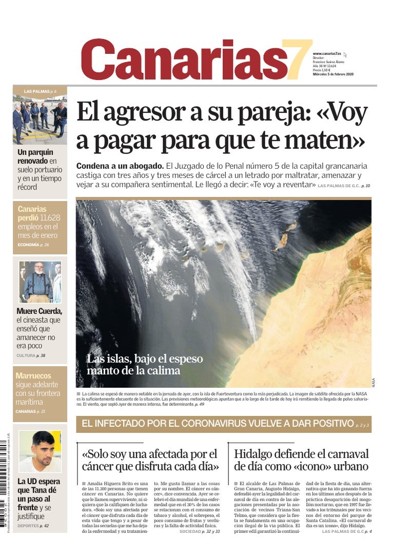 Portada Canarias7 05-02-2020