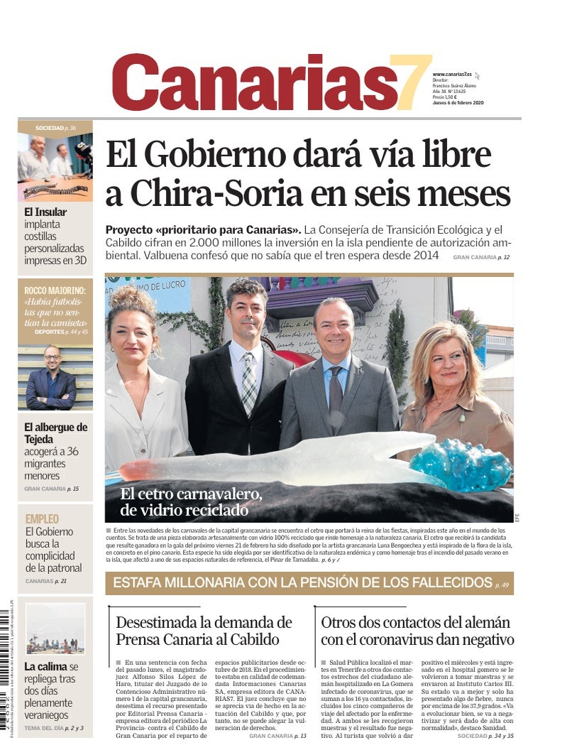 Portada Canarias7 06-02-2020